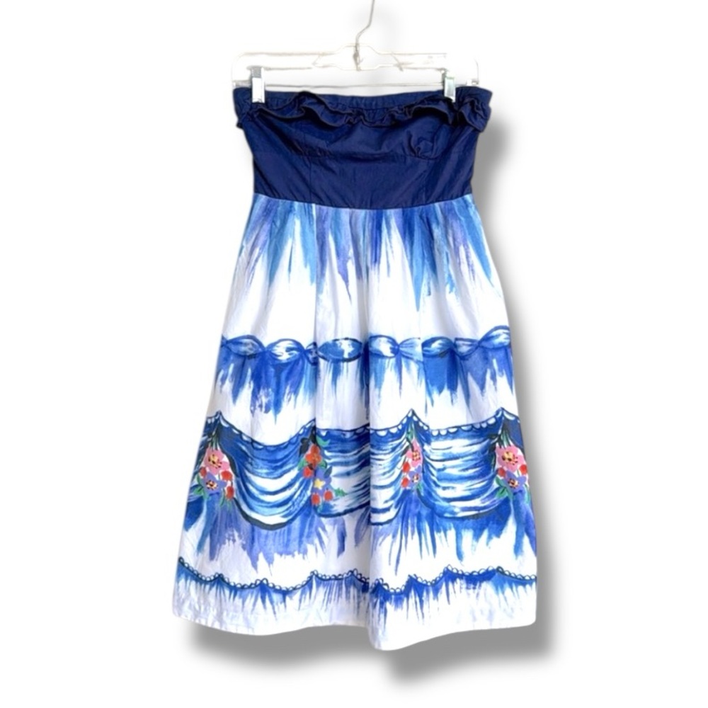 Anthropologie x Nathalie Lete Paris First Dance Strapless Dress Size 2 - Picture 2 of 13